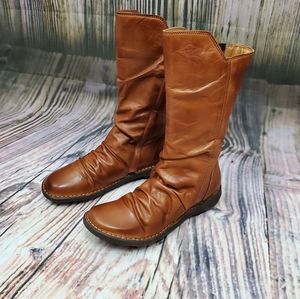 Miz Mooz Brandy Parnell Leather Ruched 